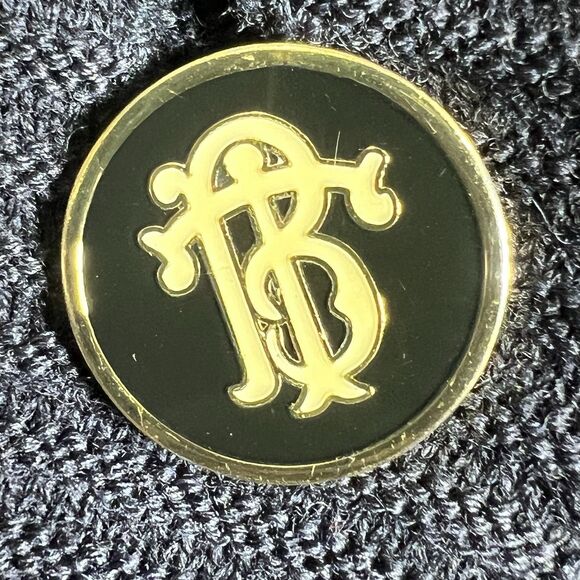 Tory Burch Marcia Button Down Cardigan Sweater Wool Navy Blue Women’s Large $395 - Picture 4 of 12